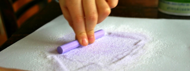 Рисование манкой с детьми