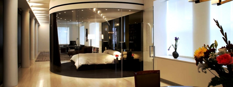 Использование стекла в дизайне интерьера